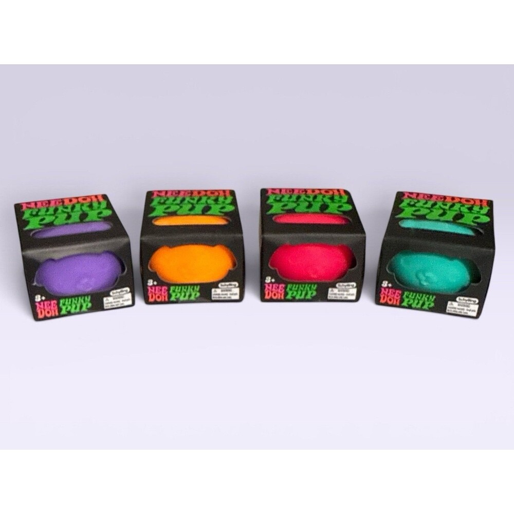 NeeDoh Funky Pup Stress Ball Schylling NIB New Fidget Sensory Toy - Lot Of 4